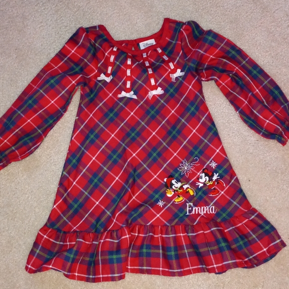 Disney NWOT "Emma" Nightgown, Sz 2, Minnie/Mickey Embroidery - Picture 3 of 9